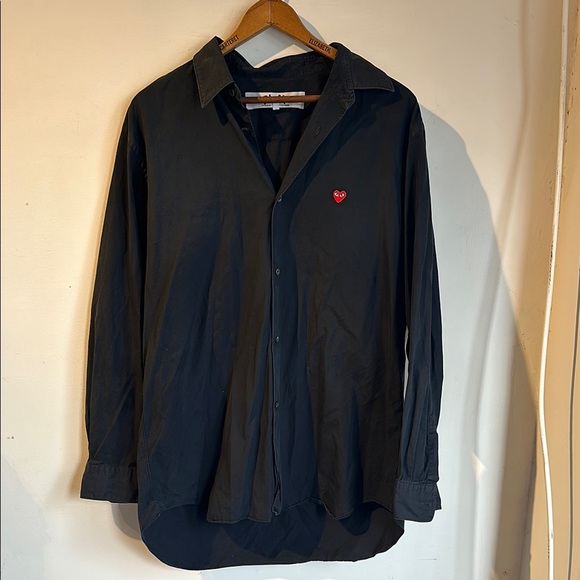 Comme des Garçons Black Button-Up Shirt - Picture 1 of 6